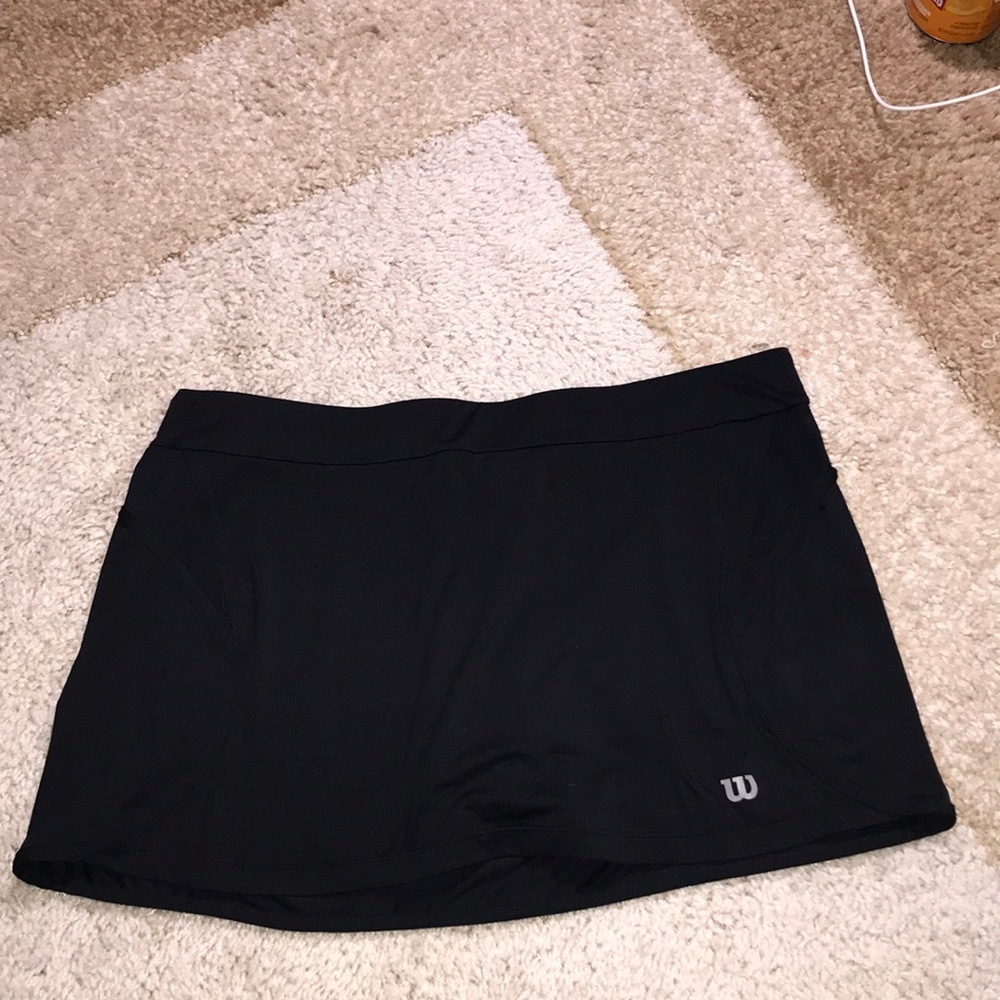 Wilson black tennis skirt with shorts